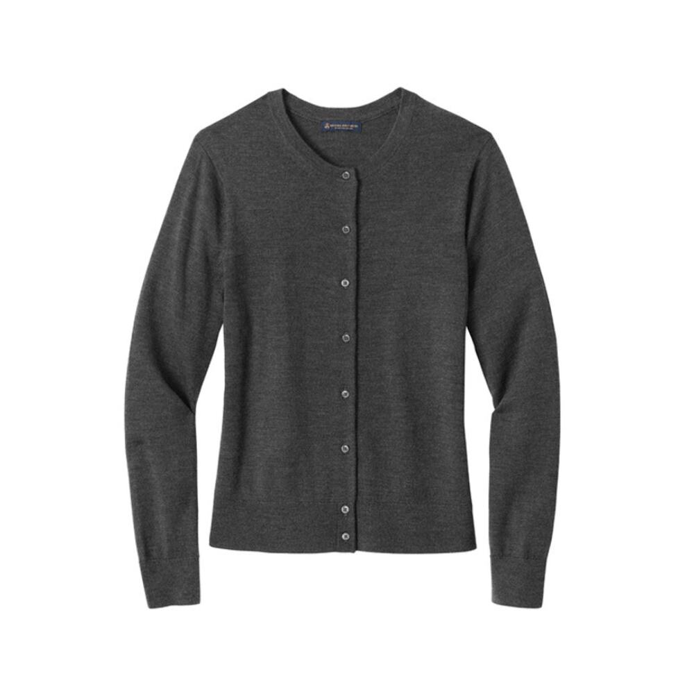 Brooks Brothers Women’s Washable Merino Wool Cardigan Sweater SZ XS Gray EUC